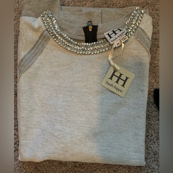 Haute Hippie Embellished Neck Sweatshirt
Size M - NWT - Picture 6 of 7